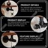2Pcs Iron Shelf Brackets Wall-Mounted Shelves Brackets for Bedroom Garage Office DIY Floating Shelf Support Rustic Style