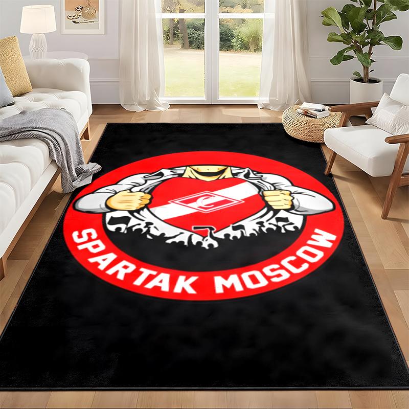 FC Spartak Moscow Carpet Door Mat for Living Room or Bedroom Protective Mat Under Chair Office Decoration Christmas Gift Birthday Present