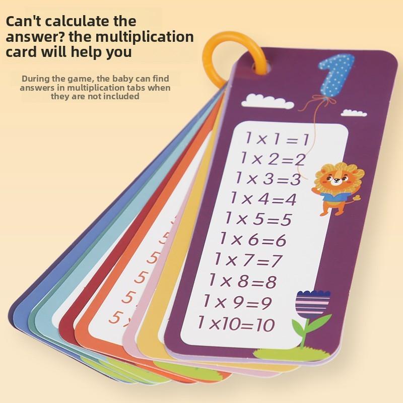 Wooden Number Kids Learning Toy For Multiplication Practice Growth Cognitive