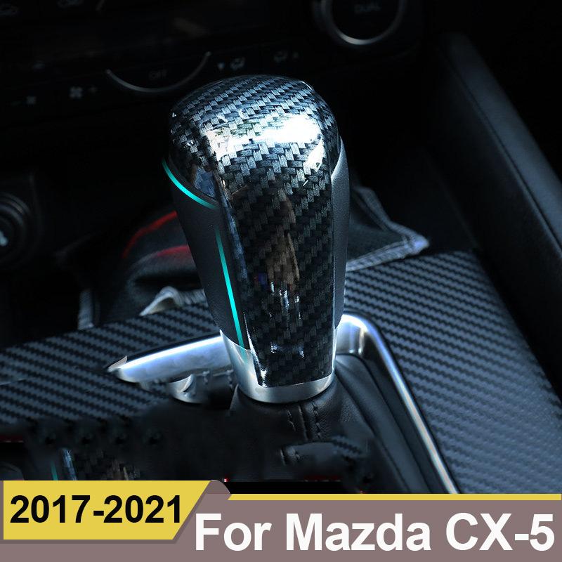 Capac butonului schimbătorului de viteze pentru mașină, autocolant ornamental pentru mânerul schimbătorului de viteze pentru Mazda CX-5 CX5 CX 5 2017 2018 Accesorii