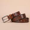 Leather Belt Men's Premium Versatile Business Belt Pin Buckle
