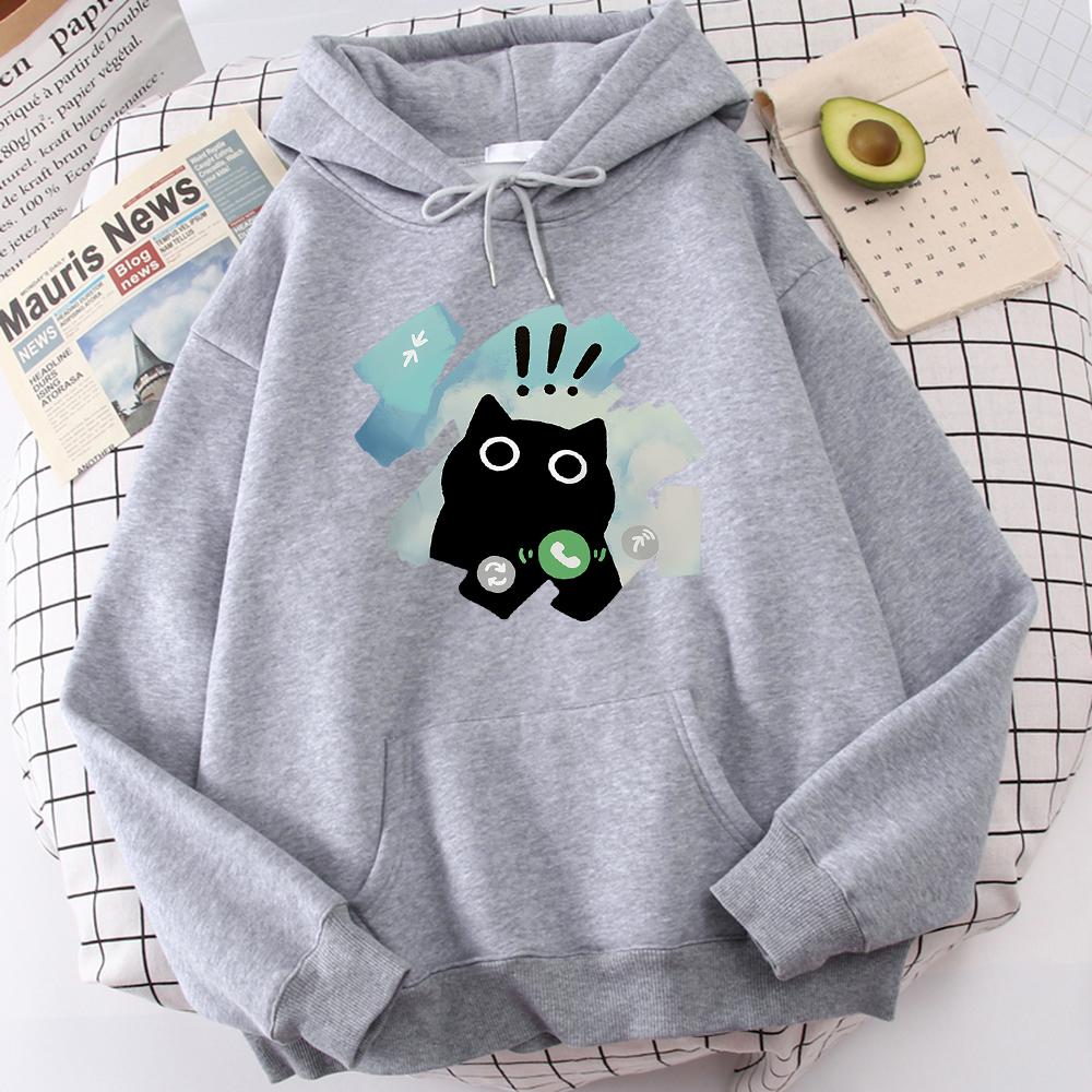 Meme Cats Moletom Funny Hoodie Women Autumn Winter Sweatshirt Pullovers Men Hooded Hip Hop Loose Long Sleeve Hoody Unisex Tops