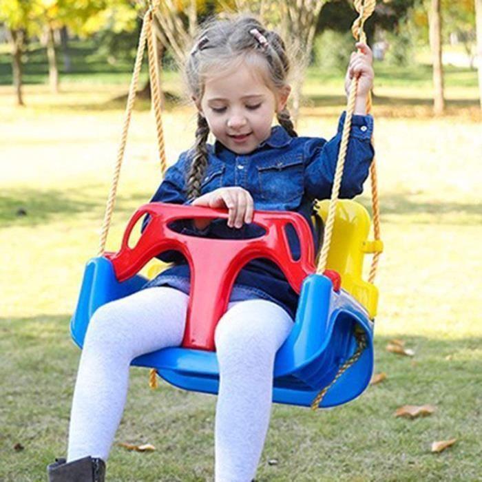 Balançoire 3 en 1 - AST - Siège Amovible - Anti Renversement - Pour Enfants 6 mois à 3 ans