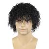 Synthetic Short Curly Brown Wigs Fluffy Wigs with Bangs Daily Party Cosplay Costume Heat Resistant