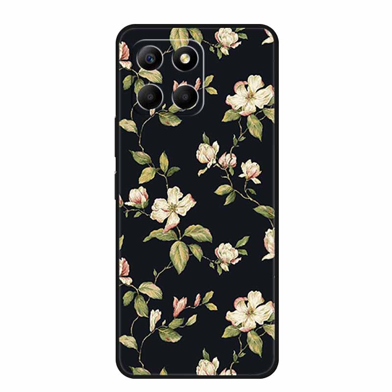 Etui For Honor X6a Zwierzęta TPU Silikon Miękki Tylny Pokrowiec na Telefon dla Huawei Honor X6a HonorX6A 2023 Ochronny Wilk Czarny Fajny Capa