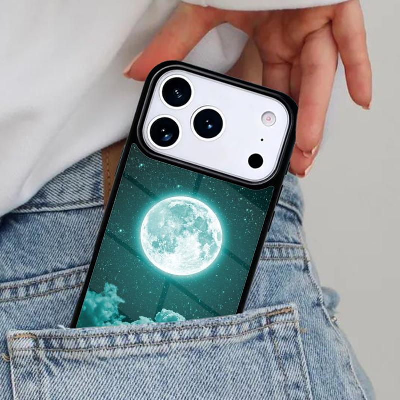 Star Space Moon Night soft Phone Case for iPhone 17ProMax 12 13 14 15 16e 17 Pro Max Plus Air Cover
