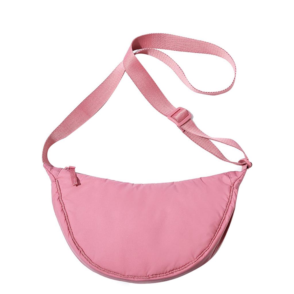 Soft Shoulder Bag Large Capacity Ladies Adjustable Strap Underarm Bag Solid Color Dumpling Bags Casual Satchels Messenger Bag