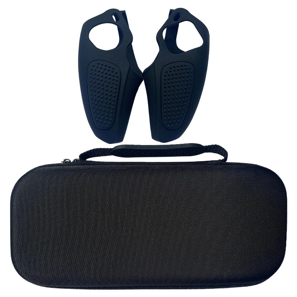 

Жесткий чехол для переноски из ЭВА с чехлом для игрового контроллера, портативная дорожная сумка для PlayStation 5, аксессуары Portal чёрный