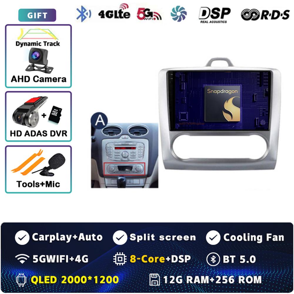 Android 14 Carplay Car Radio for Ford Focus Exi MT AT 2004-2011 Multimedia Video Player Navigation GPS Stereo 2Din DVD Head Unit