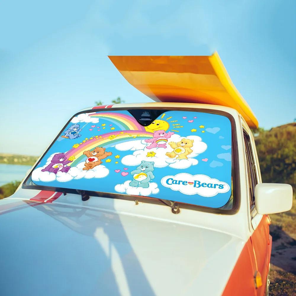 Cartoon Car Sunshade: Windshield Sun Protection & Heat Insulation