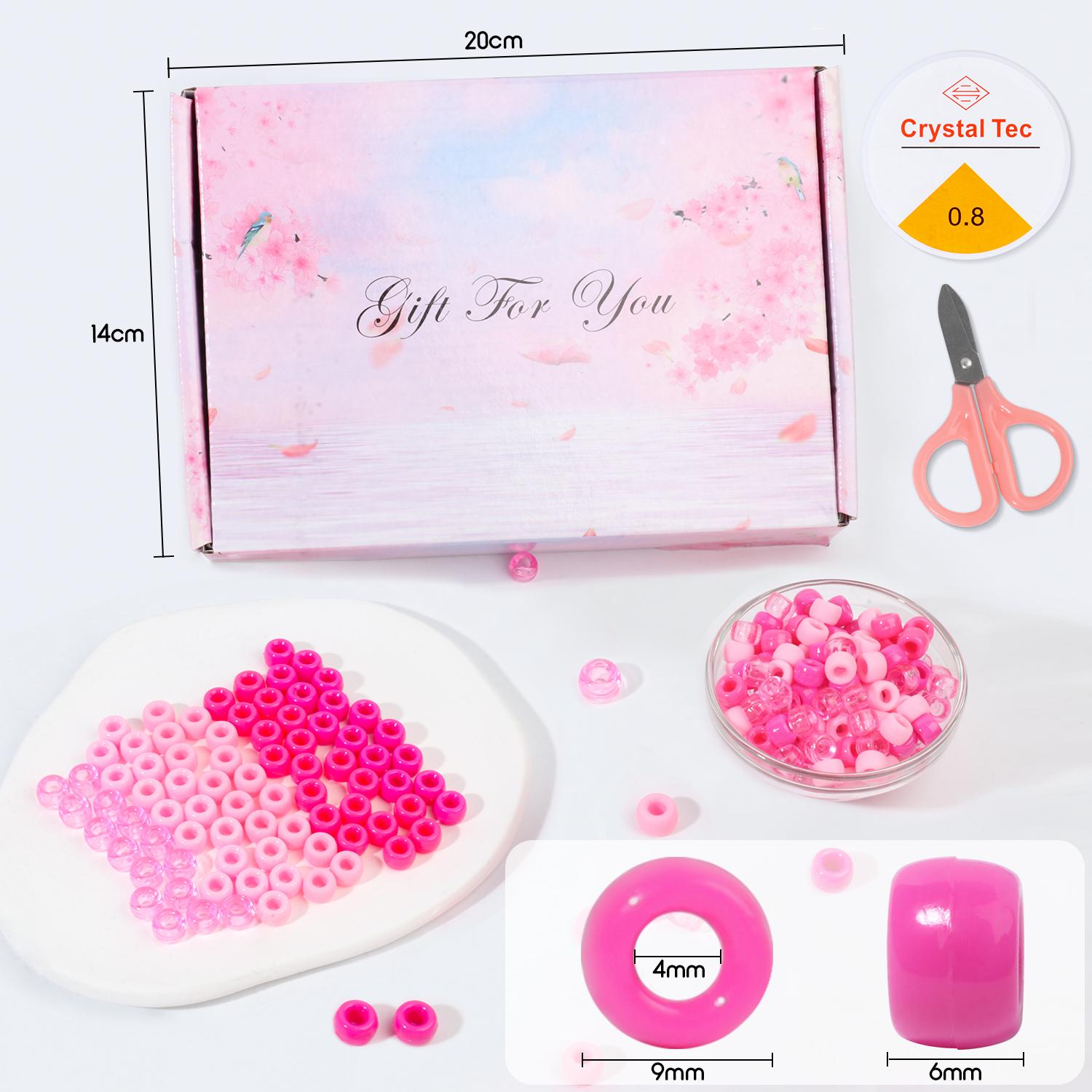 

1 комплект, 1200 шт./кор., 9*6 мм, набор бусин пони для изготовления ювелирных изделий, набор конфетных бусин, акриловые розовые бусины для изготовления браслетов, ожерелий, цепочек, подарков и поделок 9mm*6mm(0.35in*0.23in) розовый