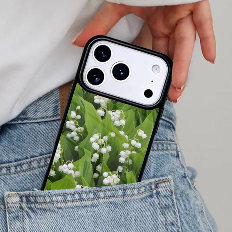 Lily of the Valley Flower Phone Case for iPhone 17ProMax 12 13 14 15 16e 17 Pro Max Plus Air Cover