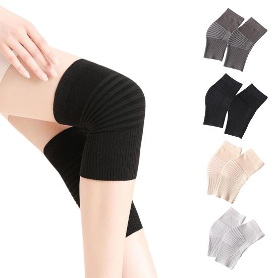 1 Pair Knee Compression Sleeve for Men Women Elastic Cotton Knee Brace for Knee Support Circulation Improvement Pain Relief