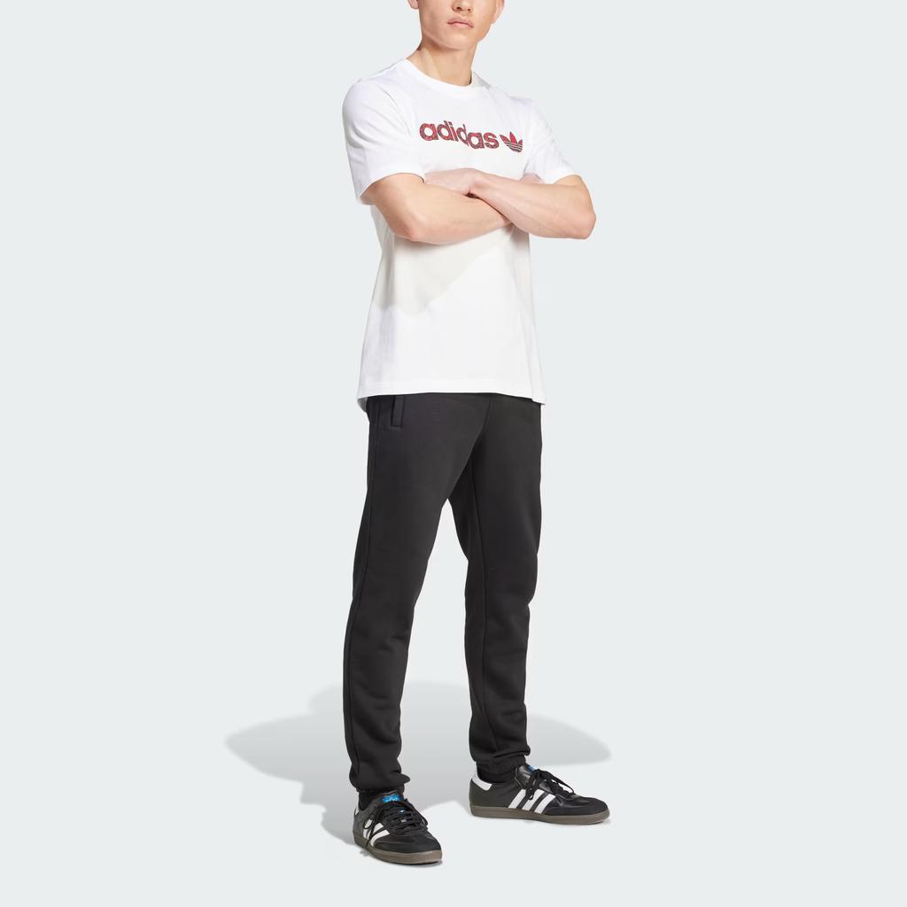 adidas Originals Graphic Fashion Minimalist Crew Neck Short Sleeve T-Shirt Men Tops White IX9652