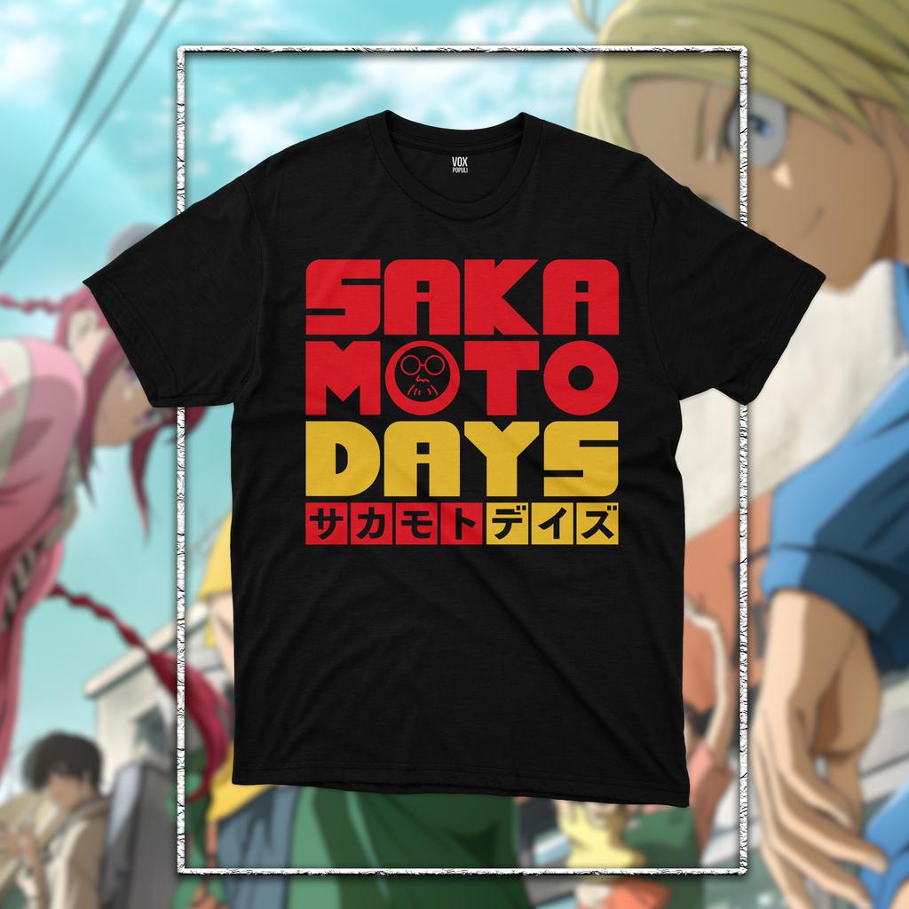 Sakamoto Days Grafik T-Shirt Herren Damen Oversized Y2k Anime Manga T-Shirt Hohe Qualität Lässig Schweres Baumwoll Lockere Kleidung T-Shirts