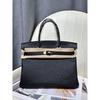 Ostrich Pattern First Layer Cowhide 30CM Platinum Bag High Quality (J15-30BK)
