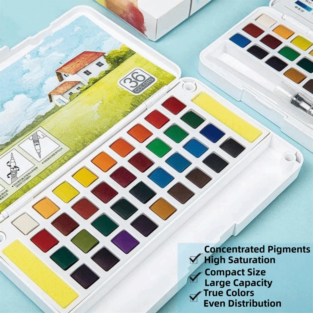 Portable Watercolor Pigment Kit Professional DIY Painting Watercolor Kit  Art Supplies