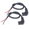 2PCS Electric Bike Power Cord T Type Charging Power Cable Accessories 1.5mm² for Electric Scooter