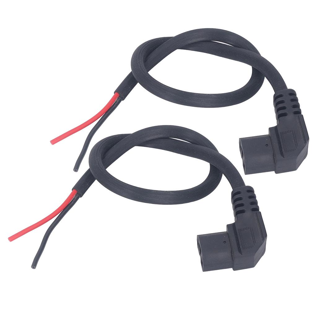 2PCS Electric Bike Power Cord T Type Charging Power Cable Accessories 1.5mm² for Electric Scooter