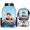 One Piece Luffy One Piece Schultasche Sauron Rucksack Schüler Nautischer König Rucksack Umhängetasche Federmäppchen Set