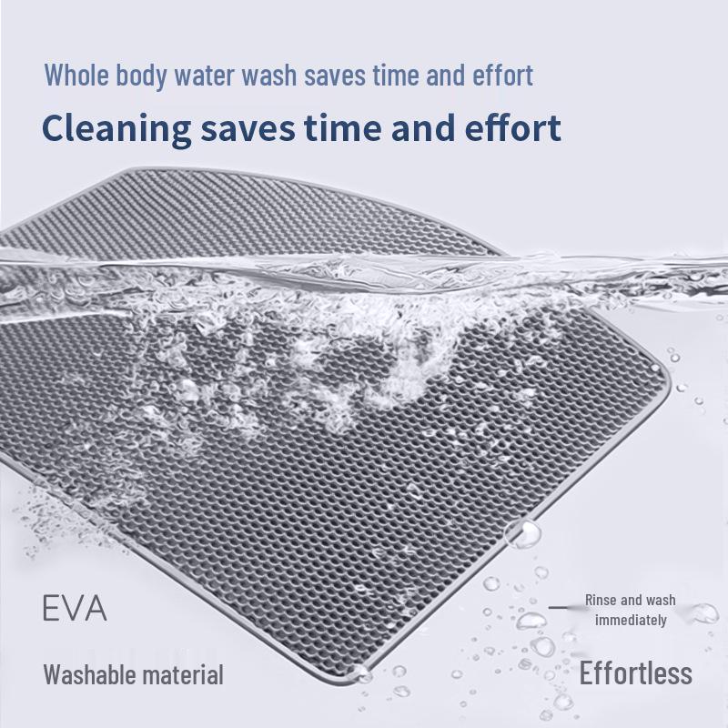 Double-Layer Cat Litter Mat with Anti-Scratch and Sand Control