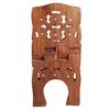 Wooden Hand Carved Holy Book Stand Brown 15x7 inch