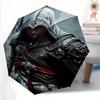 1pc Assassin's Creed Self-Folding Umbrella, 8-Bone Compact Travel Umbrella, Durable Plastic And Iron Frame100