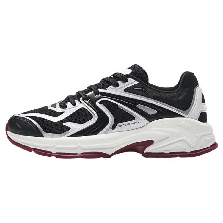 

Anta Slip Resistant Abrasion Resistant Low top Sports Casual Shoes Men s Black White Silver 112338881-5 42