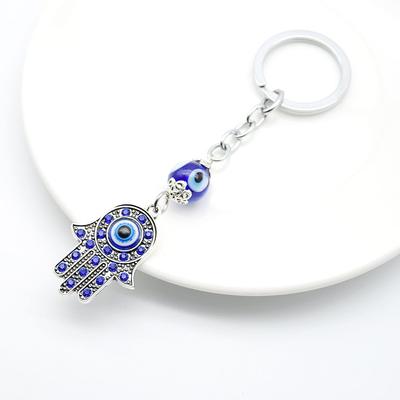 Car Keyrings Amulet Key Holder Good Luck Evil Eye Fatima Hand Protection Charm Hamsa Keychain