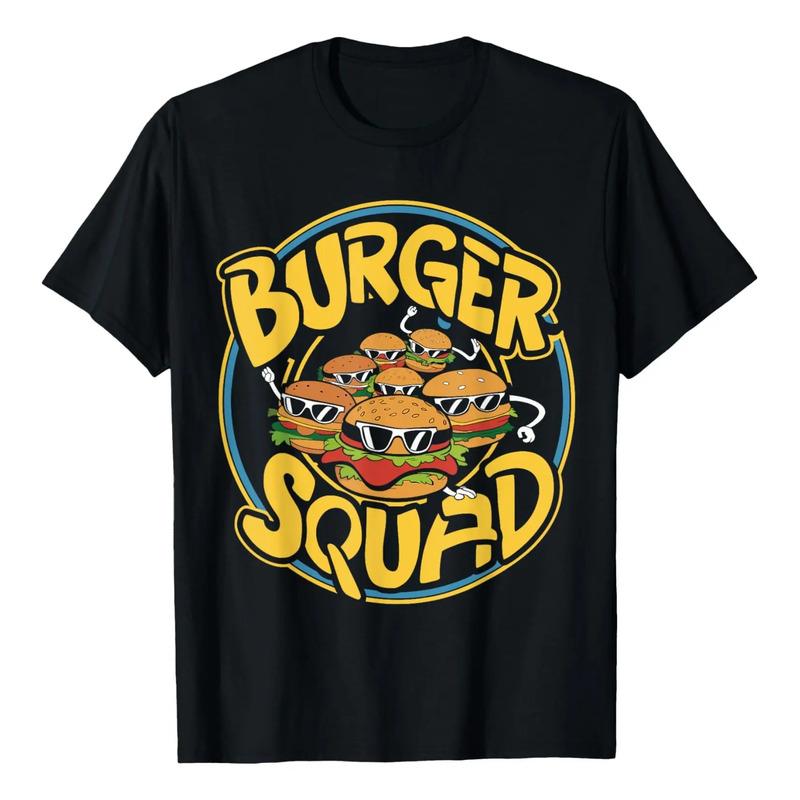 Divertida Camiseta Burger Squad Para Amantes De Las Hamburgu S