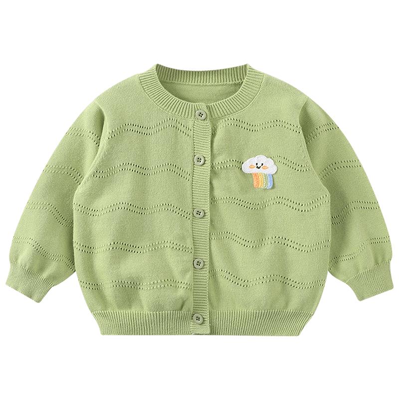 Yoqi Baby Unisex Long Sleeve Knitted Cardigan Sweater
