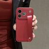 Leather Texture Wristband Holder Phone Case for iPhone 17 Air 16E 15 14 Plus 13 12 11 Pro Max Plain Color Matte Shockproof Cover