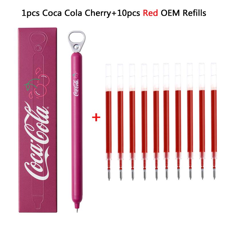 KACO Creative Cherry Pull-Tab Gel Ink Pens 800M Smooth Writing Press Pen Exam Office School Supplies Gift Innovative Stationery