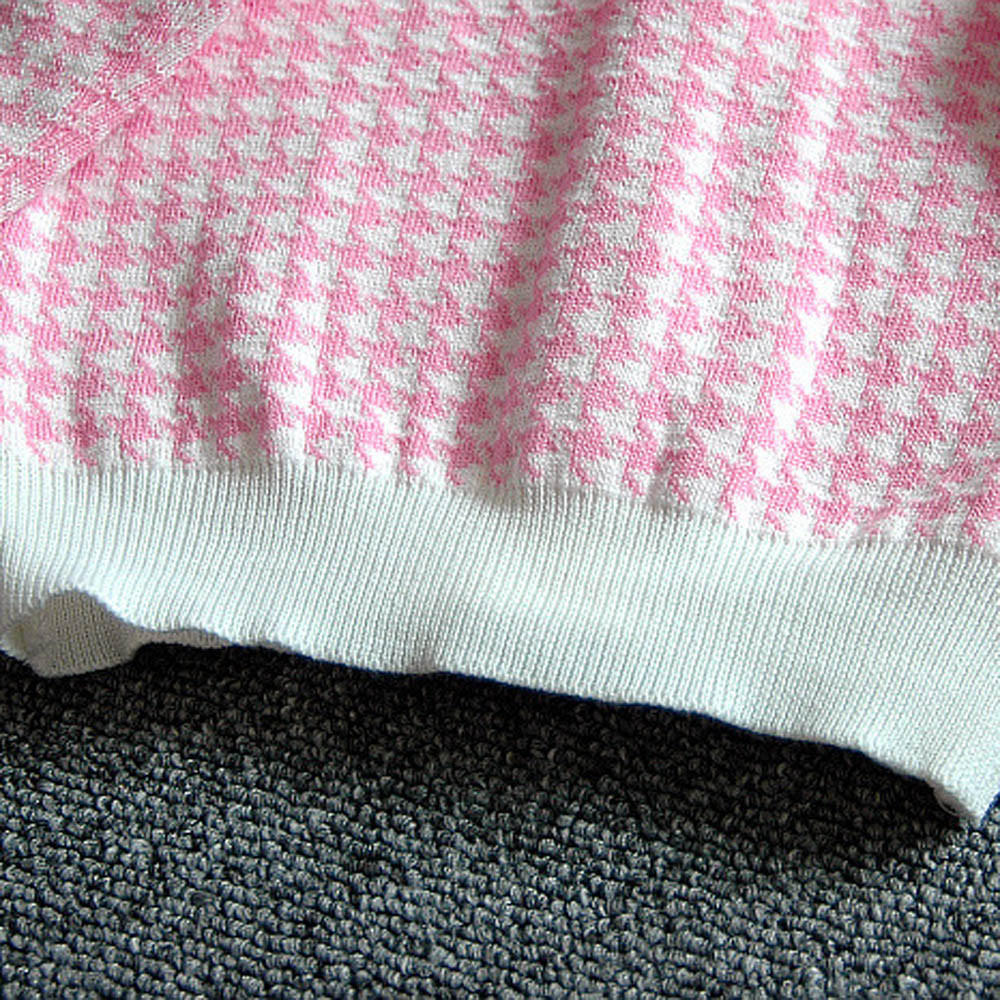 Toddler Kids Baby Girls Outfit Clothes Plaid Knitted Sweater Coat Tops+Skirt Set