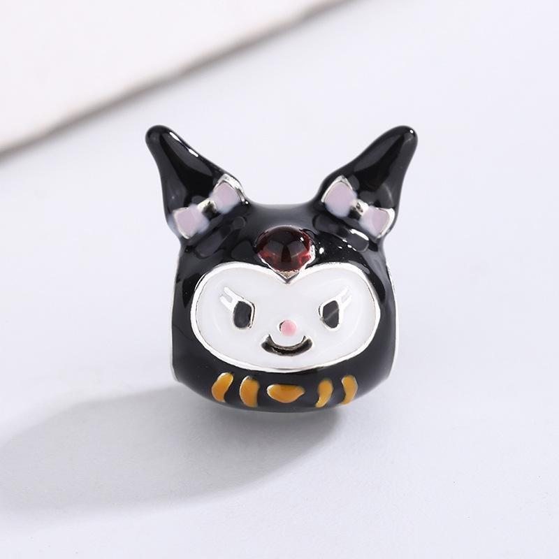 Copper Plated Cz Herocross Cartoon Rabbit Charm Family Mother Beads Stopper Fit Original European Bracelet Jewelry