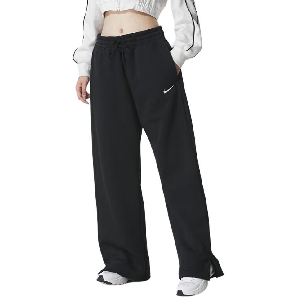 Nike Sportswear Phoenix Fleece Brand Logo Lace Up Fleece Lined Breathable Knitted Sweatpants Women's IH1012-010