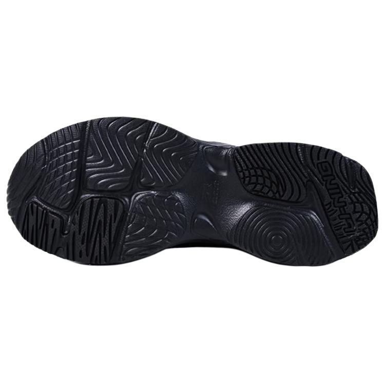 Li Ning Abrasion Resistant Thermal Mid top Chunky Sneakers Men's Black AGCV425-1