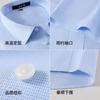 100% Long Staple Cotton Liquid Ammonia Non-Ironing Comfortable and Easy To Maintain Business Casual Men's Short-Sleeved Shirt