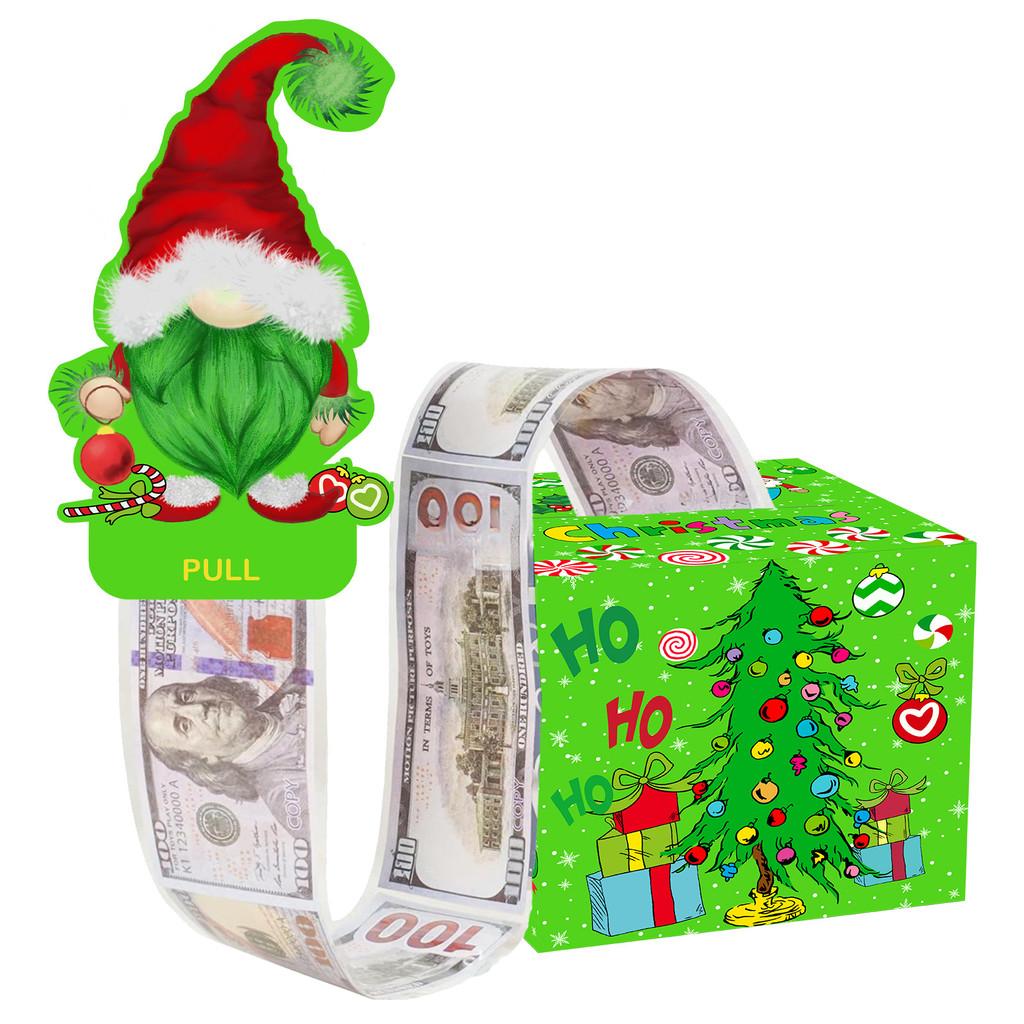 

Christmas Party Gift Box With Elf Motif For Festive Decoration Gift Presentation