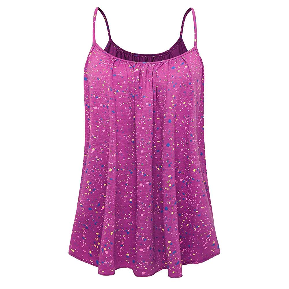 

Женская летняя жилетка без рукавов с принтом, блузка, майка, майка, одежда 6XL красный