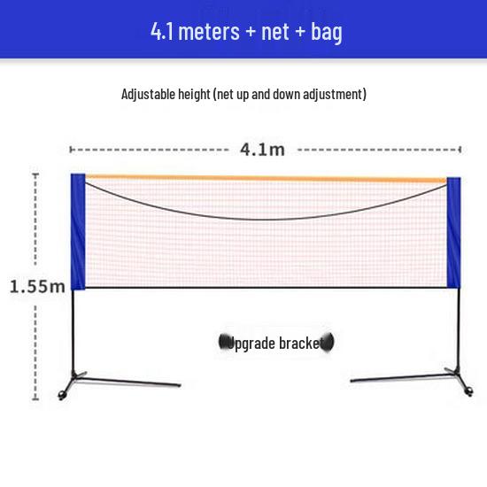 Portable Foldable Badminton Net Stand for Indoor/Outdoor Use