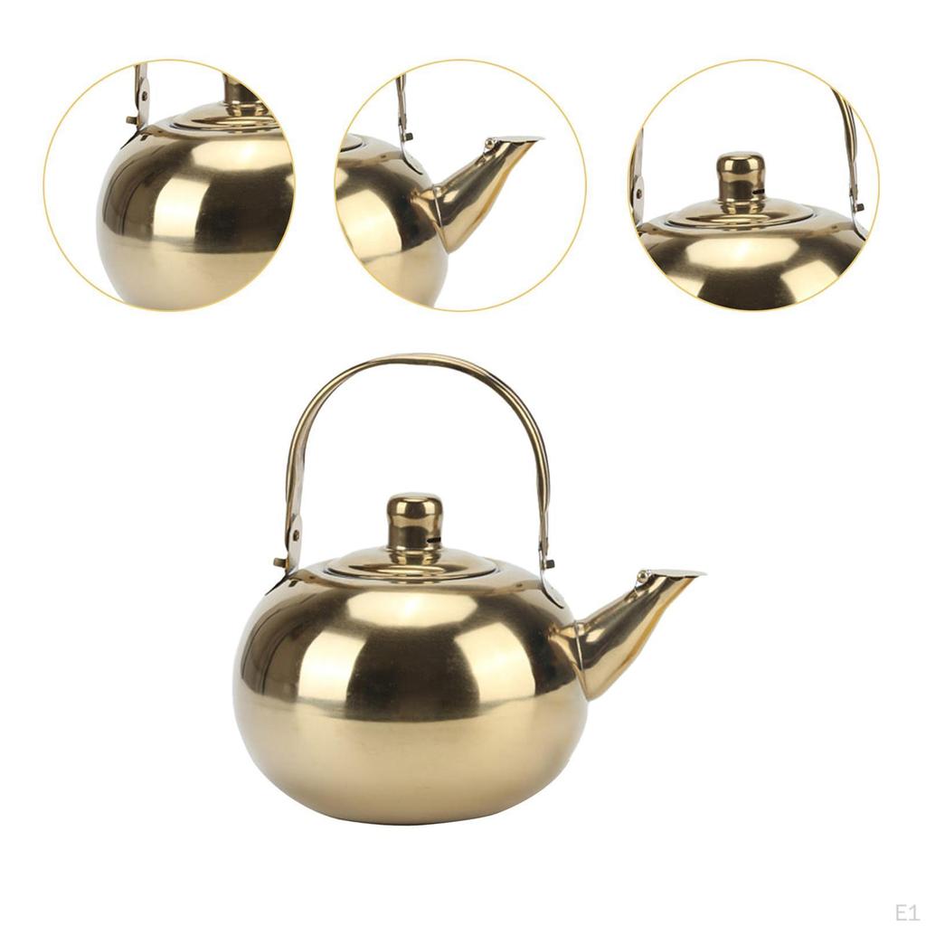 Coffee Pot Stainless Steel Tea Kettle Cook Gifts Camping with Anti Scald Handle Housewarming