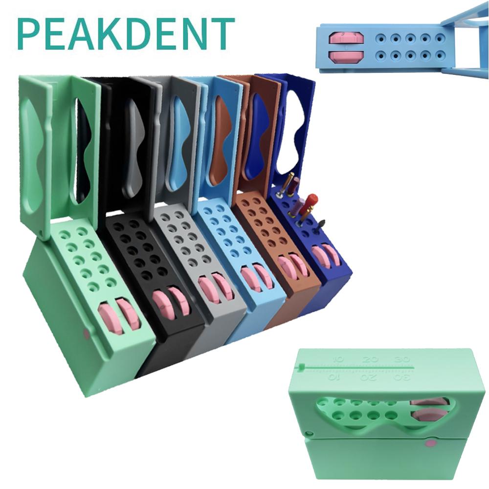 Annier Durable And Safe Nigf 1Pc Dental 10 Holes Autoclavable Sterilization Endo Box With Memory Bur Block Holders For Diamond Burs Endodontic Files
