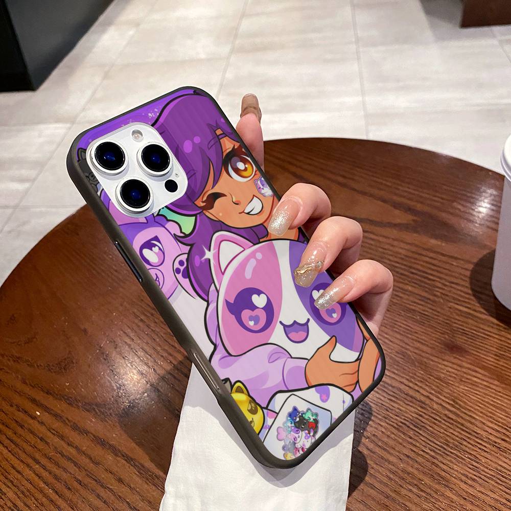 Aphmau Cute Girl Funny Phone Case For IPhone 16 15 17 Pro 11 12 13 14 Pro Max Plus Soft Ripple Silicone Cover Shell