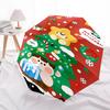 1pc Christmas Star & Snowman Automatic Opening/Closing Umbrella, Festive Gift for Fans, Travelers, Daily Use, 8 Bone Iron Frame, Outdoor, Portable Tri