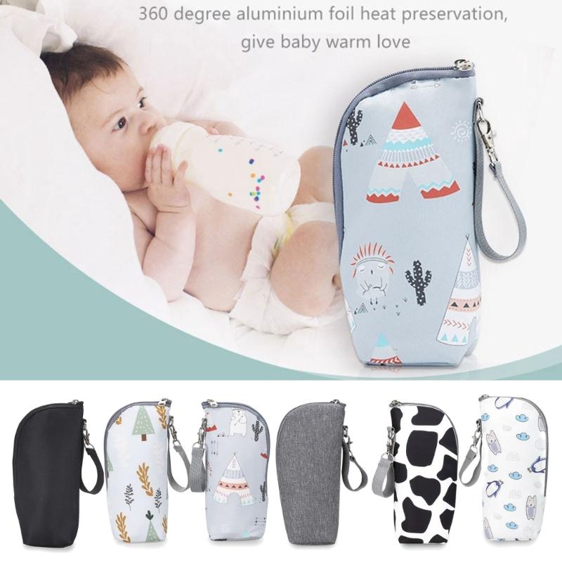 Portable Milk Bottle Bag for Baby Convenient Feeding Lightweight Bottle Holder Storage Pouch Stroller Bottle Organiser