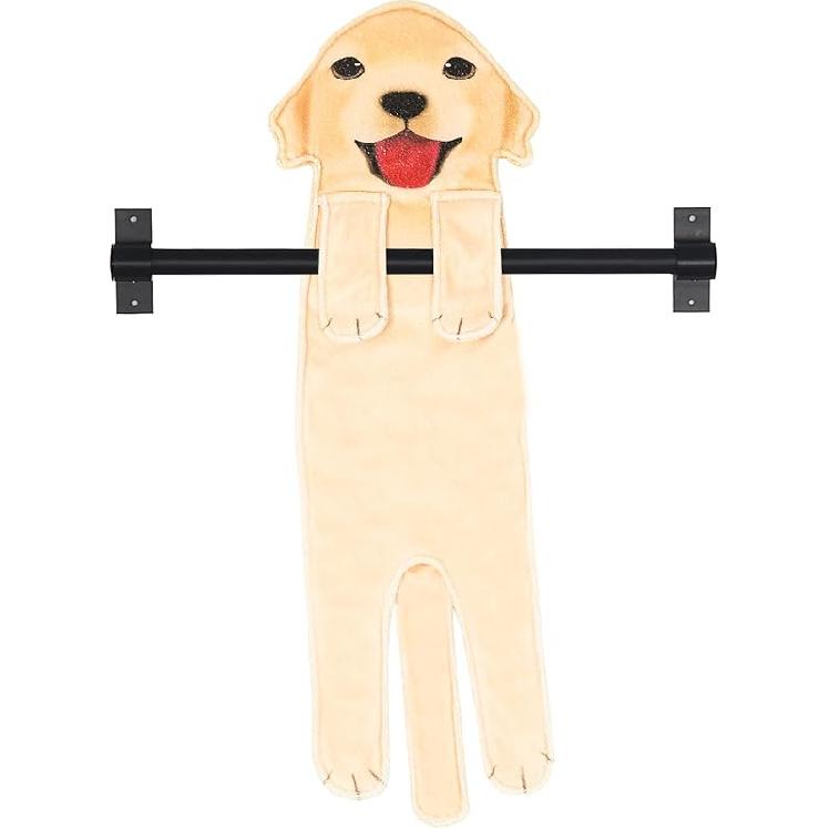 Golden Retriever Dog Hand Towels - Funny, Absorbent Face & Bath Towels for Kitchen, Bathroom Decor - Gifts for Dog Lovers, Housewarming, Birthday Golden Retriever