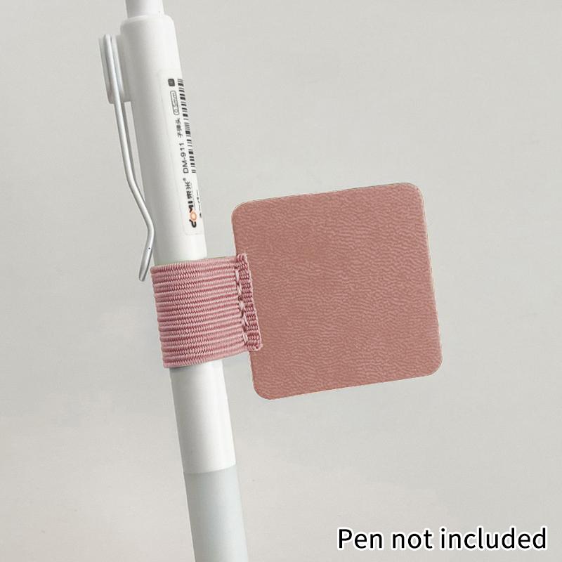 

Петли для ручек Держатели для карандашей Самоклеящаяся подкладка из ПУ кожи Для стилуса Карандаша Книг Блокнотов Защита от потери Защита от падения Эластичные петли розовый