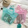 Beach Mesh Bag Multi-Color Large Eye Bag/Cute Multifunctional Tote for Vacation