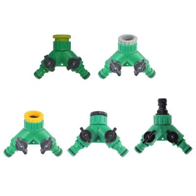 ABS 3 Way Hose Connector with Switch Valves Suitable for Precise Flows Control Garden Irrigation Watering Systems